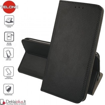 Telone smart magnet serijos atverčiamas dėklas - juodas (Xiaomi Redmi Note 8T) Telone smart magnet serijos atverčiamas dėklas - juodas (Xiaomi Redmi Note 8T)